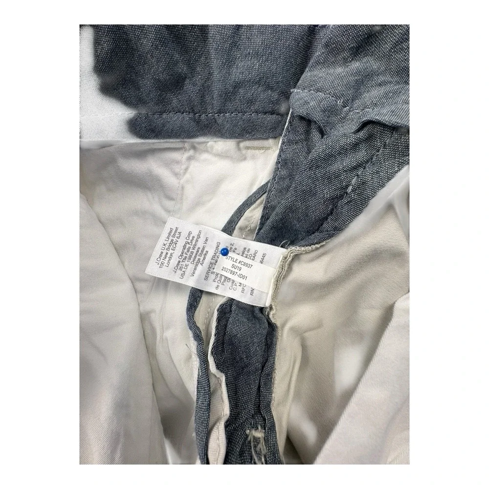 J.Crew Stretch Chino Shorts Mens 29 Navy Blue Flat Front 9